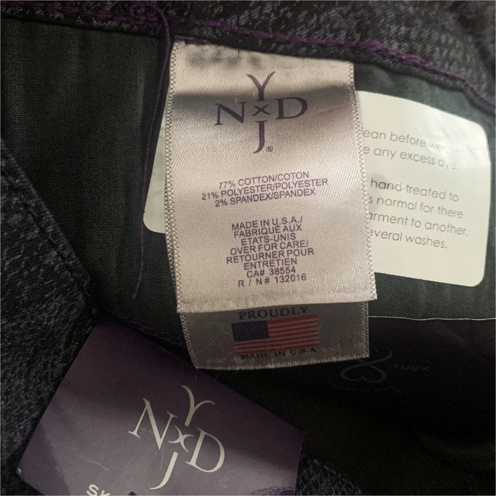NEW NYDJ Snakeskin Jeans 22 Reptile Skinny Indigo Lift Tuck Snakeskin Indigo